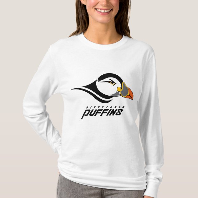Camiseta Pittsburgh Puffins Classic Logo (Frente)