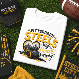Camiseta Pittsburgh Rouba Meu Coração Futebol
