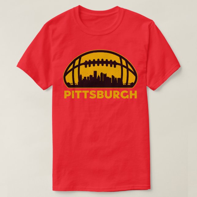 Camiseta Pittsburgh Skyline (Frente do Design)