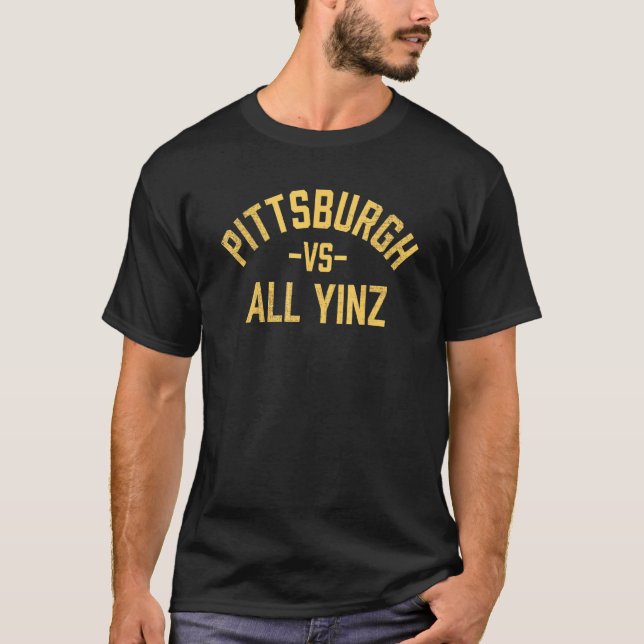 Camiseta Pittsburgh Vs All Yinz Legal Retro (Frente)