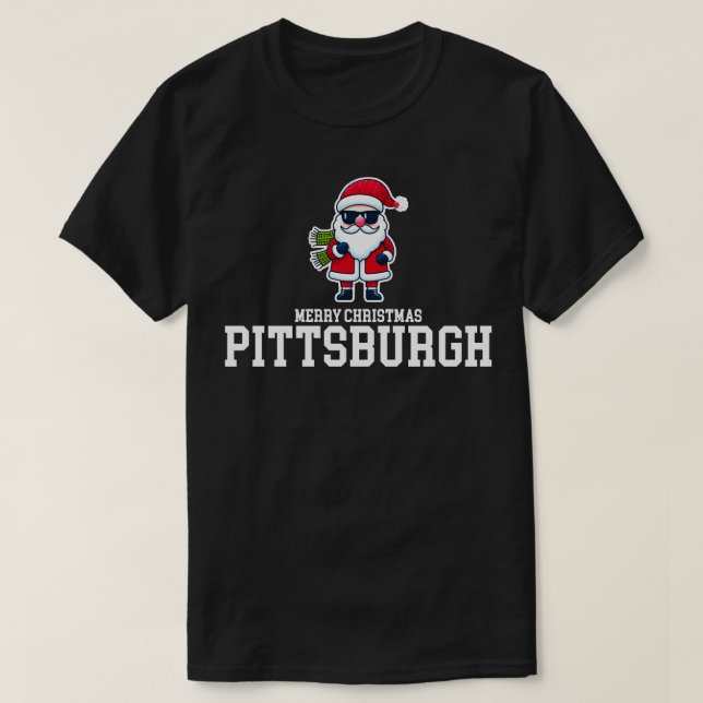 Camiseta Pittsburgh Xmas (Frente do Design)