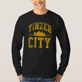 Camiseta Pittsburgh Yinz Yinzer Cidade do Aço Paisagem 412