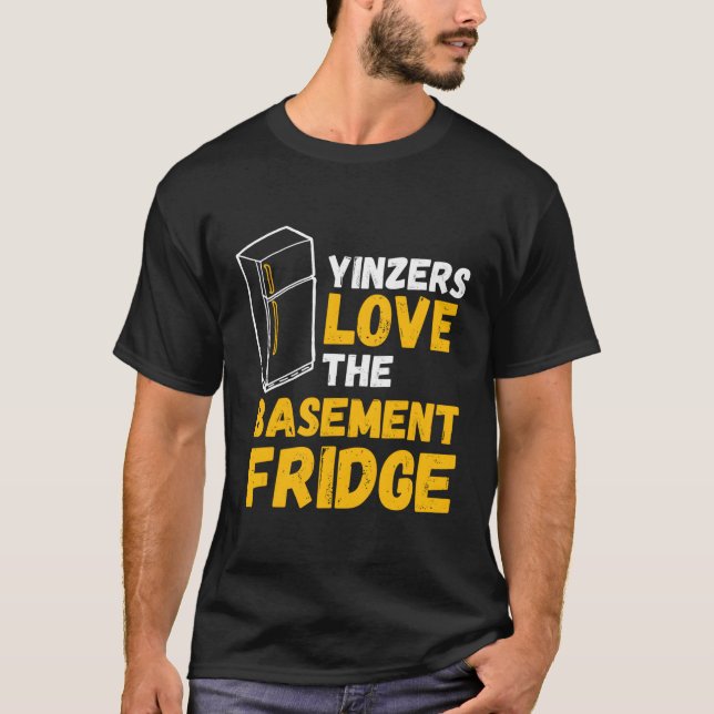 Camiseta Pittsburgh Yinzers Adoram A Frigideira De Baset (Frente)