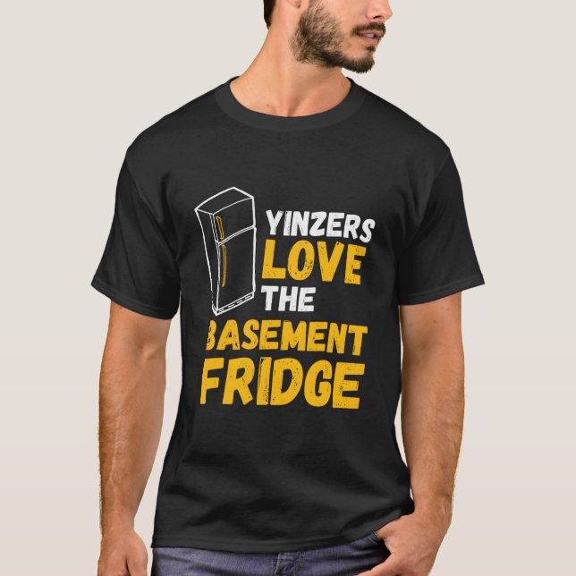 Camiseta Pittsburgh Yinzers Love The Baset Fridge (Frente)