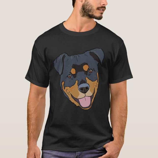 Camiseta Pitweiler Rottweiler Pitbull Mix (Frente)