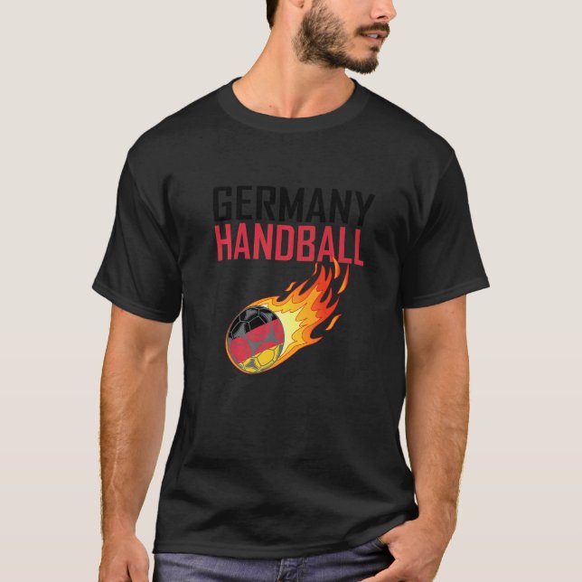Camiseta Pivô do jogador de handebol alemão (Frente)