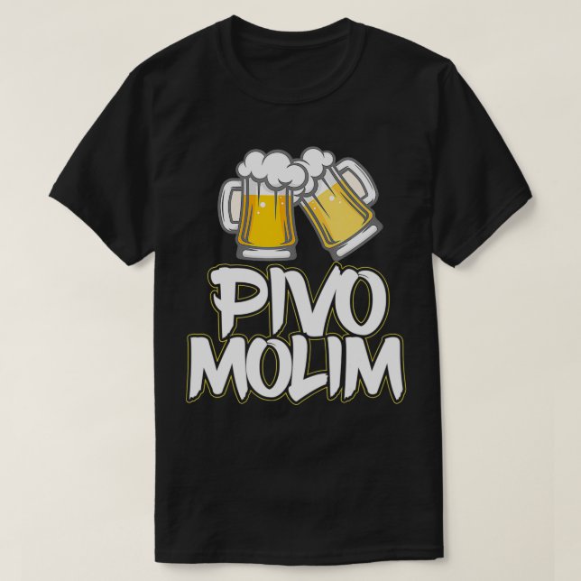 Camiseta Pivo Molim Beer Por Favor Férias Croatas Croácia (Frente do Design)