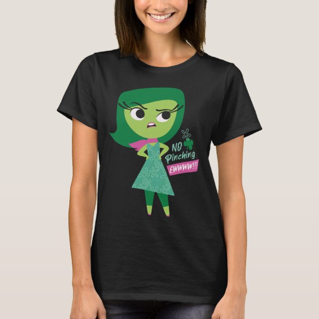 Camiseta Pixar Dentro de saída Disgust Ew Não (Frente)
