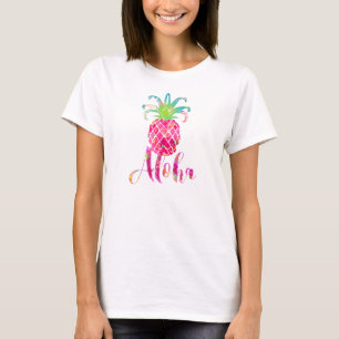 Camiseta PixDezines Aloha Abacaxi