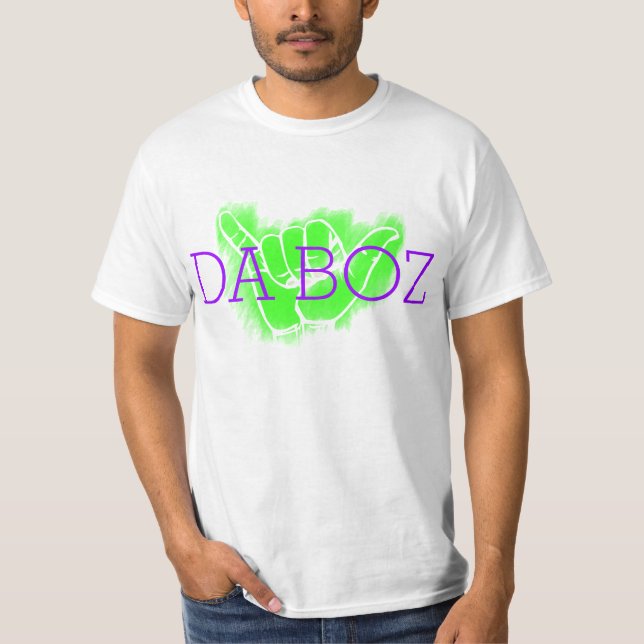 Camiseta PixDezines da boz/shaka/DIY text+color (Frente)