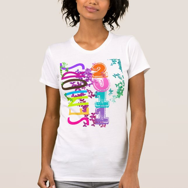 Camiseta PixDezines Seniores 2011+Borboletas (Frente)