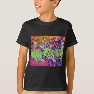 Camiseta PixDezines van gogh iris/rua. réplica