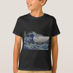 Camiseta PixDezines Vintage, Excelente Wave, Hokusai 葛 