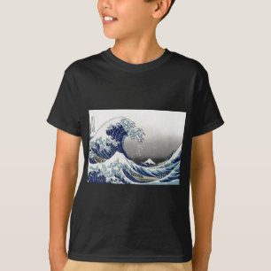 Camiseta PixDezines Vintage, Grande Onda, Hokusai 葛飾北斎の神奈川沖