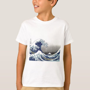 Camiseta PixDezines Vintage, Grande Onda, Hokusai 葛飾北斎の神奈川沖