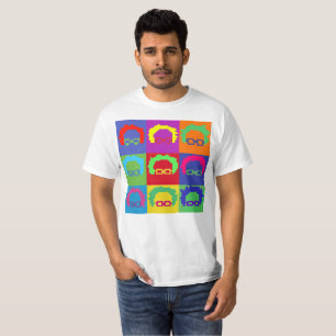 Camiseta Pixel 8bit da arte das máquinas de lixar de Berni