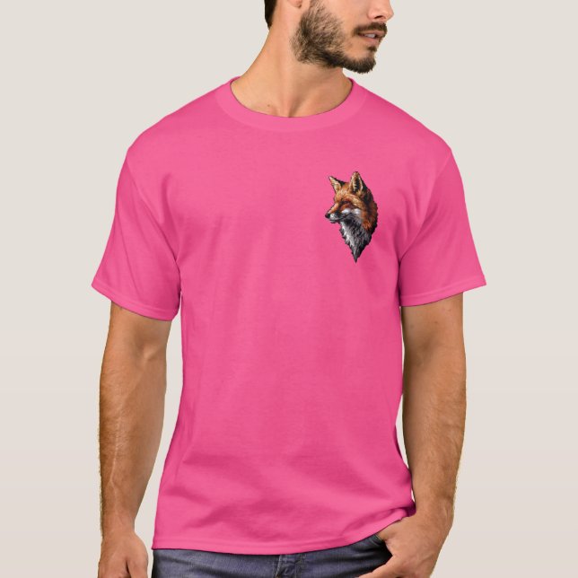 Camiseta Pixel Art Lover - Fox Pai Mãe (Frente)