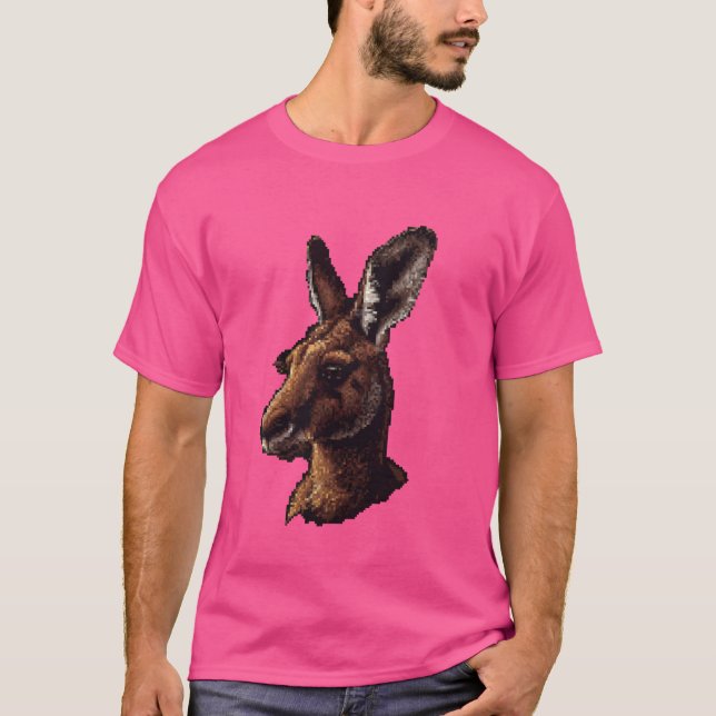 Camiseta Pixel Art Lover - Mãe Pai de canguru (Frente)