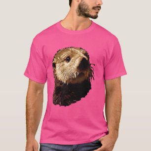 Camiseta Pixel Art Lover - Sea Otter Pai Mãe