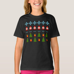 Camiseta Pixel Art Natal