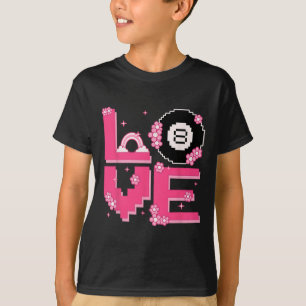 Camiseta Pixel Art Retro 60s Estilo 70s Hippie Outfit Love 