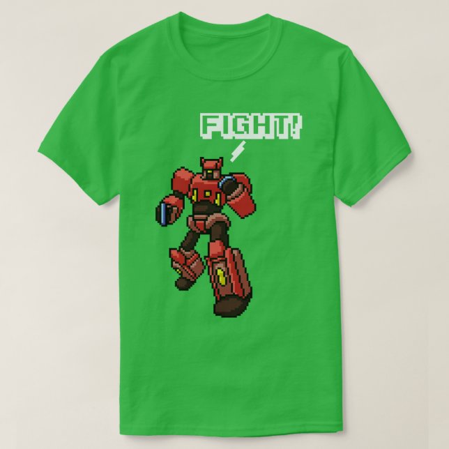 Camiseta Pixel Art Robot (Frente do Design)