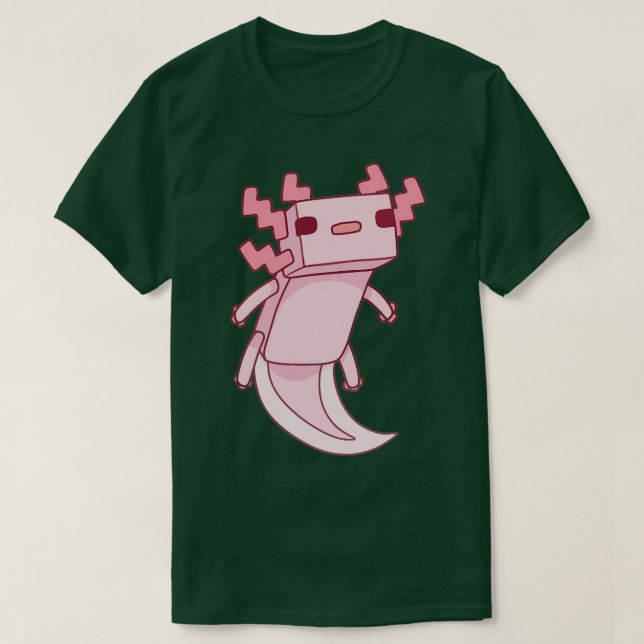 Camiseta Pixel Axolotl (Frente do Design)