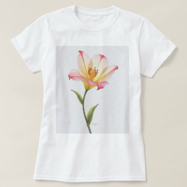 Camiseta Pixel Bloom Trio (Frente do Design)