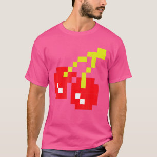 Camiseta Pixel Cherries 80s Vídeo Game Halloween Costume Ea
