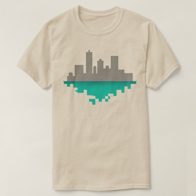 CAMISETA PIXEL CITY SKYLINE (Frente do Design)