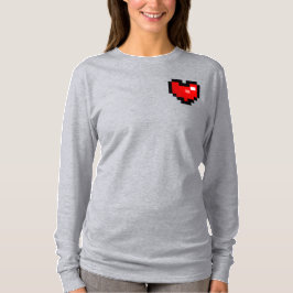 Camiseta pixel_coração