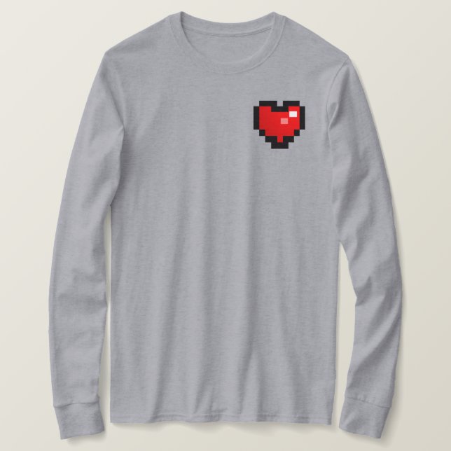 Camiseta pixel_coração (Frente do Design)