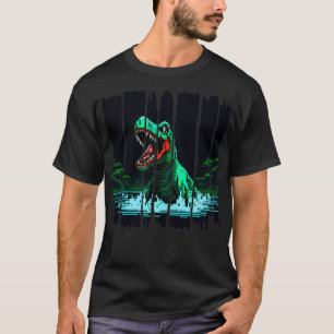 Camiseta Pixel Dinossaur