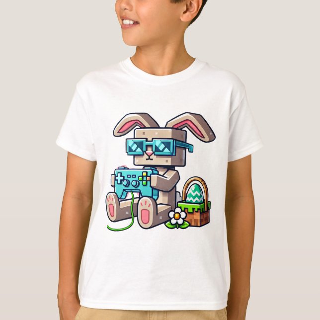 Camiseta Pixel Easter Bunny (Frente)