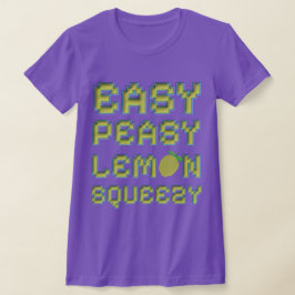 Camiseta Pixel Easy Peasy Lemon Squeezy Gamer