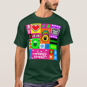 Camiseta pixel feliz