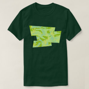 Camiseta Pixel Fluido do Padrão de Camo SpringTime