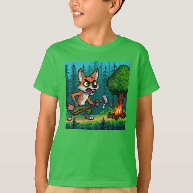 Camiseta Pixel Friends: Forest Protection (fox) #06 (Frente)
