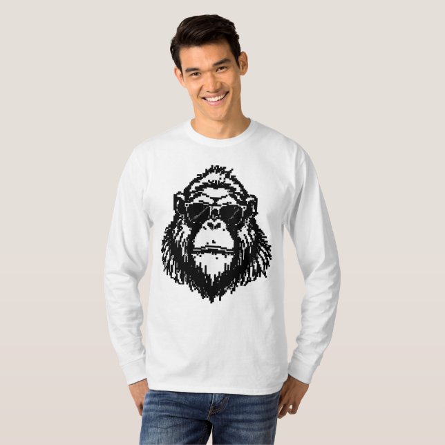 Camiseta Pixel Gorilla (Frente Completa)