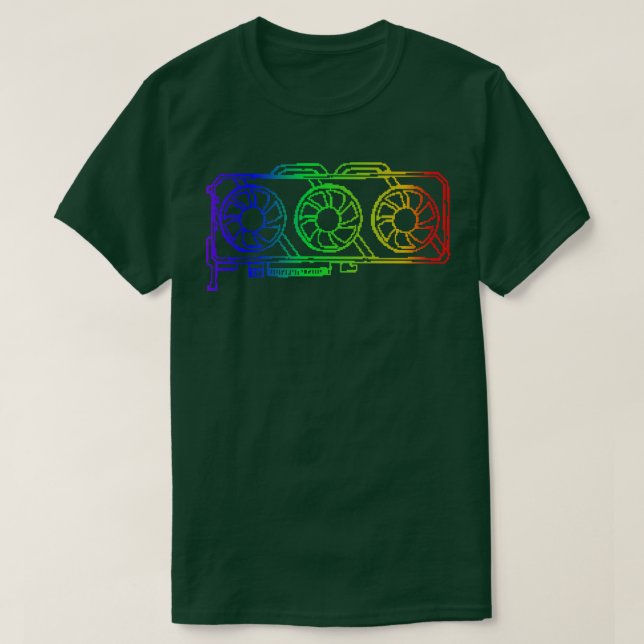 Camiseta Pixel Look RGB Gaming Graphic d Gamer (Frente do Design)