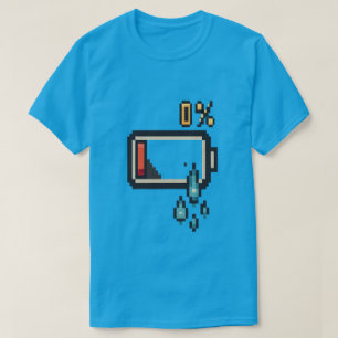 Camiseta Pixel Power Outbreak: 0% Vibes de Energia