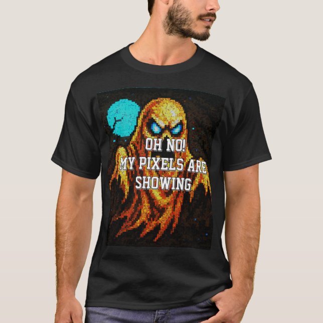 Camiseta Pixel Retro Ghost (Frente)