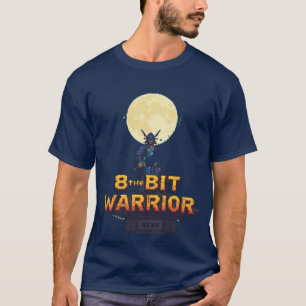 Camiseta "Pixel Samurai" - Guerreira retrô de 8 bi