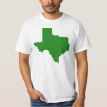 Camiseta Pixel Texas<br><div class="desc">O mapa de Texas fez em pixéis verdes.</div>