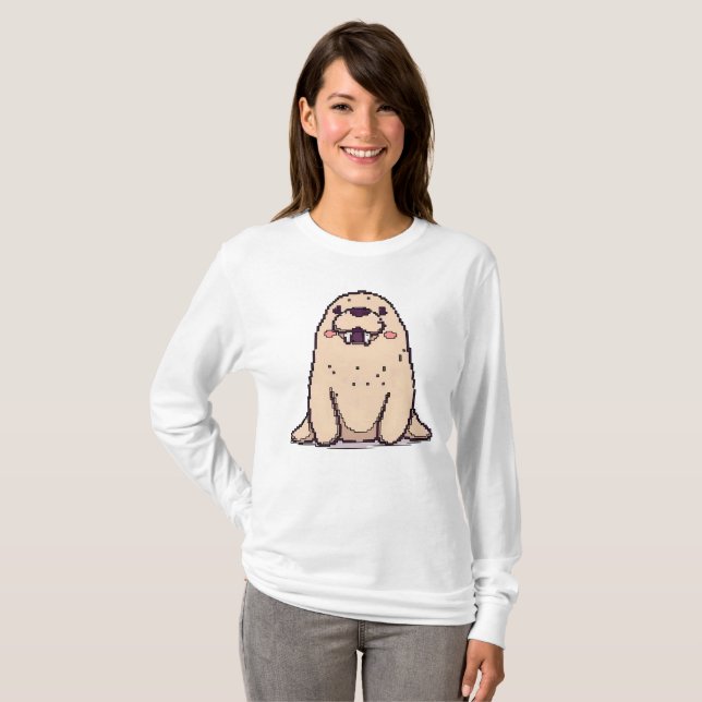Camiseta Pixel Walrus (Frente Completa)