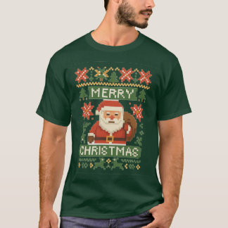 Camiseta Pixel-Weihnachtstraum