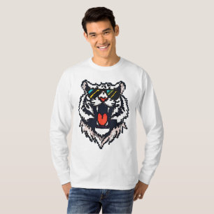 Camiseta Pixel White Tiger