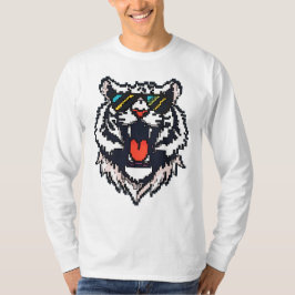 Camiseta Pixel White Tiger