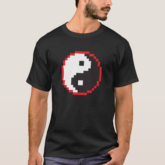Camiseta Pixel Yin-Yang (Frente)