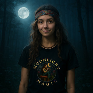 Camiseta Pixie Elf Fairy Em Cogumelo Com Flute